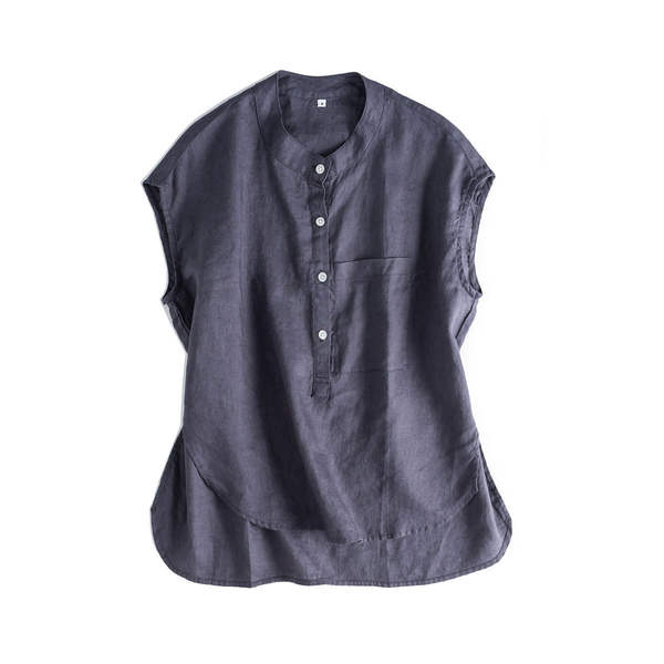 Camiseta de couro curto com mangas curtas e compridas #005