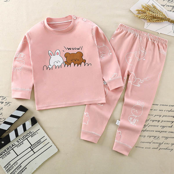 Conjunto de pijama de algodão para crianças