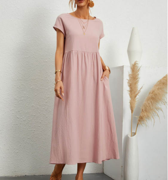 2026 Novo Euro-americano Amazon puro sem mangas relaxante algodão saco de saco de algodão para mulheres vestido de roupa transfronteiriço