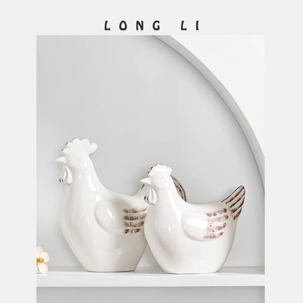 Lonely cerâmica frango frango moderno simples pedaços criativos casa sala de estar decoração de escritório