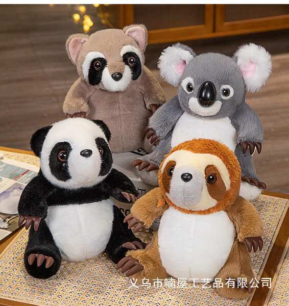 desenho animado patas animais koala boneco boneco boneco brinquedos de pelúcia boneca boneca bolsa boneca boneca menina presente