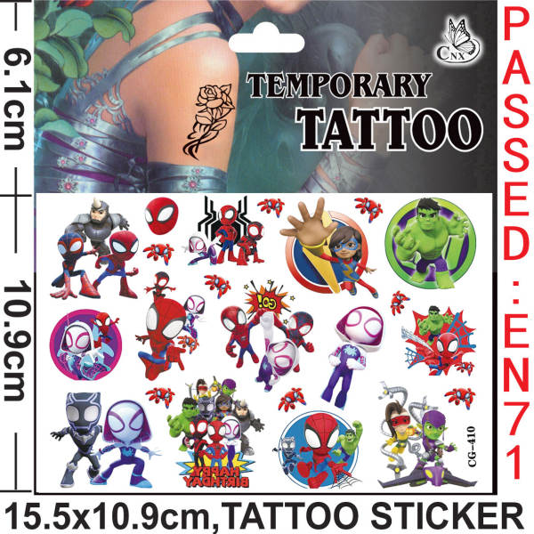 Tatuagem Temporária de Spiderman