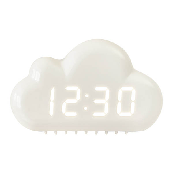 Relógio criativo de quatro nuvens com controle sonoro LED relógio de cama de dormir pequeno relógio do aluno relógio eletrônico nocturno 1966