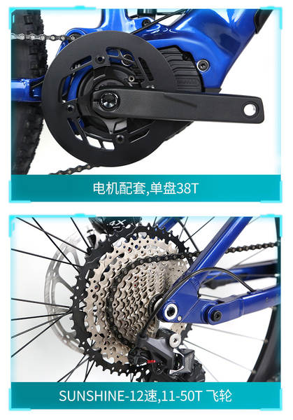 CYCTRAC bicicletas elétricas de assistência de cauda suave EM6 veículo elétrico duplo sismológico M510 veículo de montanha com motor a oito lados