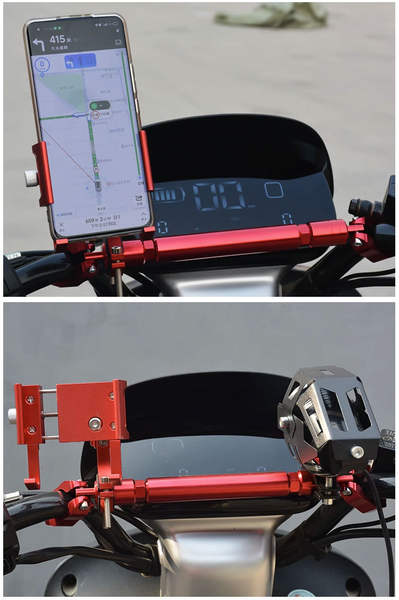 Suporte de celular para guidão de moto