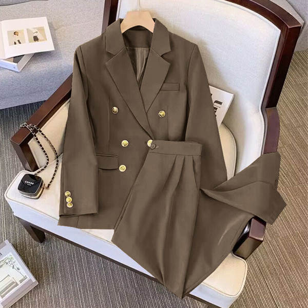 2026 Primavera Outono Nova capa de vestido Coréia Coréia Versão Direita Relaxada Relaxada Moda Humor Deslumbrante Pequeno Vestíbulo