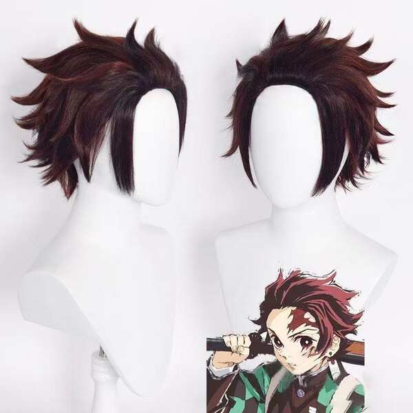 Peruque Cosplay Tanjiro