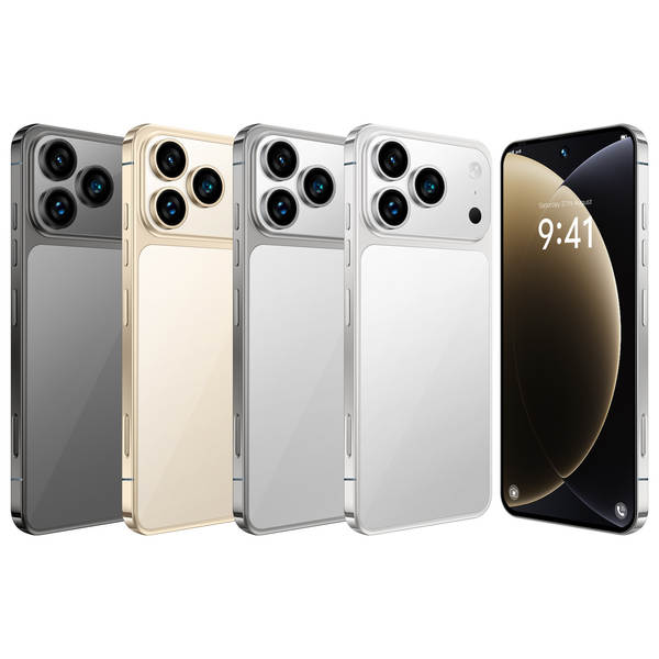 Novo i17pro max celular transfronteiriço real 4g rede oito núcleos 7,3 polegadas tela grande Android 15 16+1