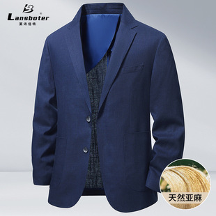 Casaco de lã masculino longo