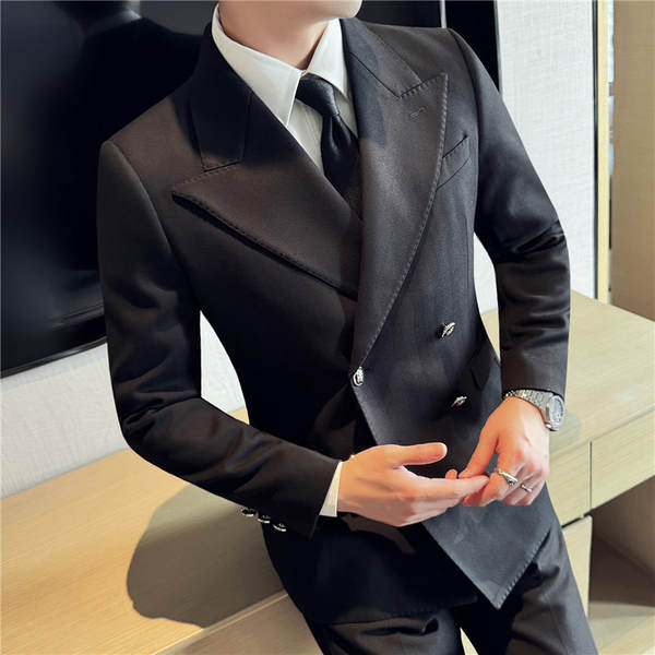 Terno Masculino de Inverno com Dobro Fechamento