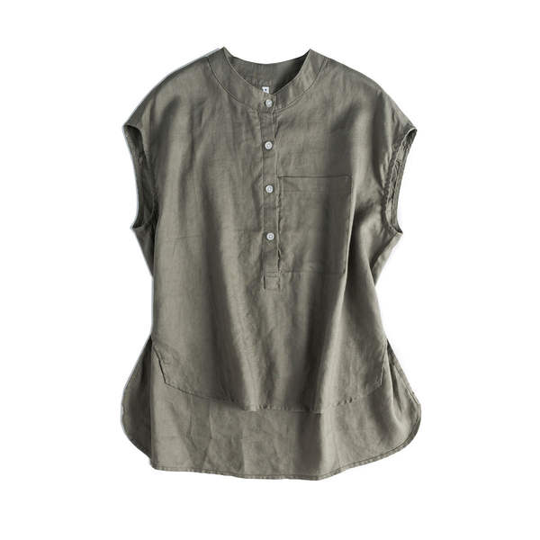 Camiseta de couro curto com mangas curtas e compridas #005