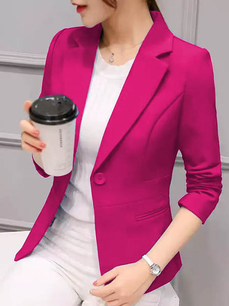 2025 Primavera Outono Novo Modelo Profissional Vestido Ocidental Largas Mãos Correntes Correntes Correntes Correntes Correntes Correntes Pequenas Casacos Correntes