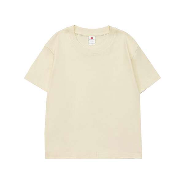 Camiseta de algodão puro para crianças 220 gramas de algodão personalizado padrão de logotipo para crianças vestido de verão para o comércio exterior