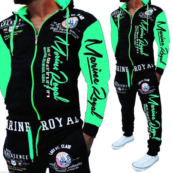 Comércio Exterior Transfronteiriço Modelos masculinos de moda duas camisetas esportivas de chapéus e calças de chapéus com grande quantidade de dinheiro