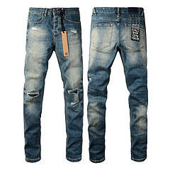 Calça Jeans Masculina Reta com Efeito Desgastado