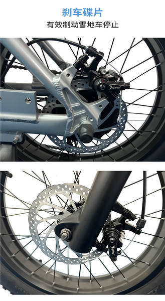 Fornecimento transfronteiriço de motores de 20 polegadas para carros de neve e motores para bicicletas com frenagem dianteira e traseira com bateria de lítio de 48V