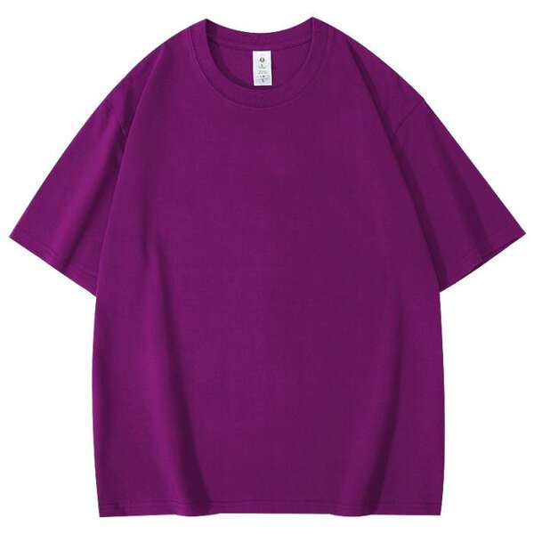 T-shirt de algodão curto personalizado padrão de logotipo de roupa de trabalho de casaco de algodão 220 gramas transfronteiriço comércio exterior atacado