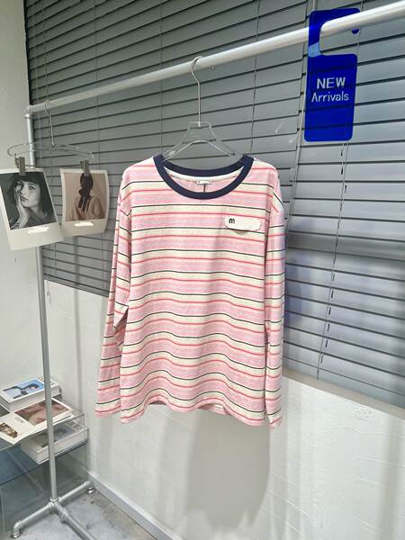 Camisa de manga longa com estampa de listras