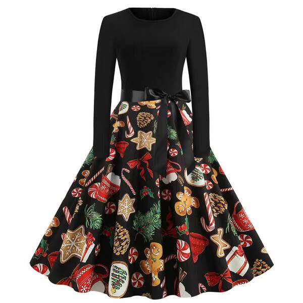 Vestido de neve com flores de inverno