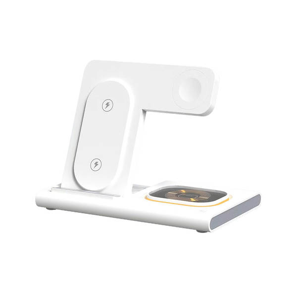 Carregador sem fio transfronteiriço de três em um Carregador sem fio duplo para carregamento rápido para Apple/Samsung