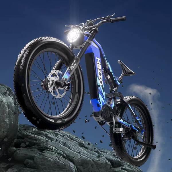 HEZZO bicicletas elétricas de fibra de carbono de 1500W26 polegadas de velocidade de neve de longa duração