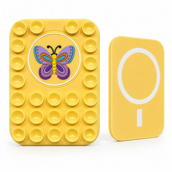 Padrão de borboleta de silício de aspirador magnético de telemóvel para suportes de aspirador magnético MagSafe