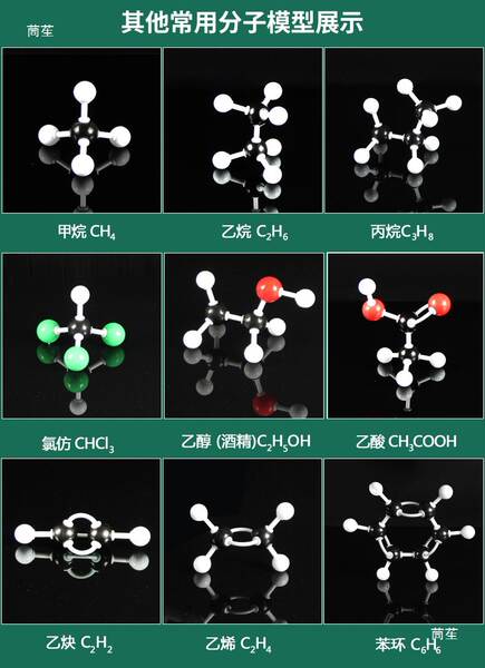Modelos de Estrutura Molecular Química Equipamentos de Experimentação Química do Ensino Médio Bolas de Laboratório Bioquímico Inorgânico