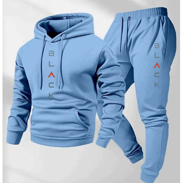 Camiseta de corrida de inverno e calça de corrida de inverno para homens 2 peças