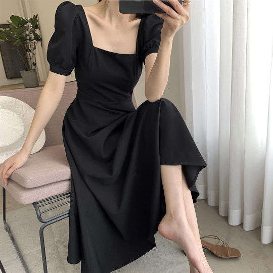 Vestido preto longo hebem