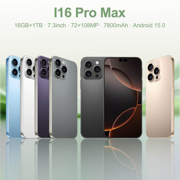 Novo smartphone I16 Pro Max16+1T de 7,3 polegadas para Android 15