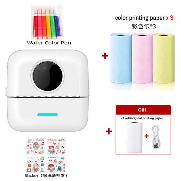 Mini impressora sem fio sem fio de venda quente transfronteiriça celular inteligente sem tinta Bluetooth impressora de fotos domésticas de pequeno porte