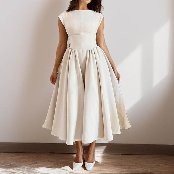 Vestido feminino de verão estilo francês