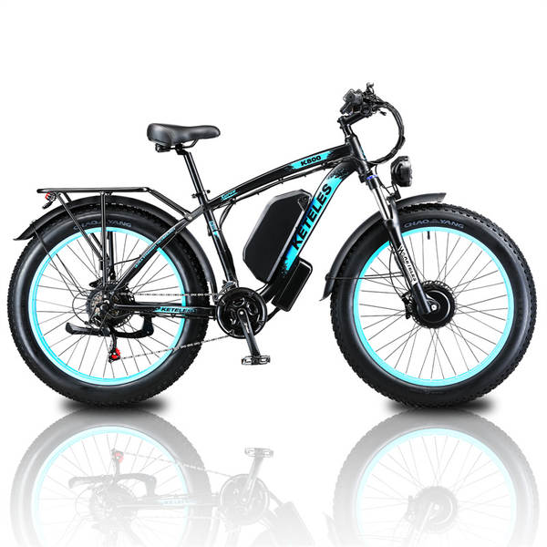 Distribuição estrangeira K800 bicicletas elétricas de dois motores Auxiliares de liga de alumínio Auxiliares de travagem de óleo Auxiliares de liga de alumínio