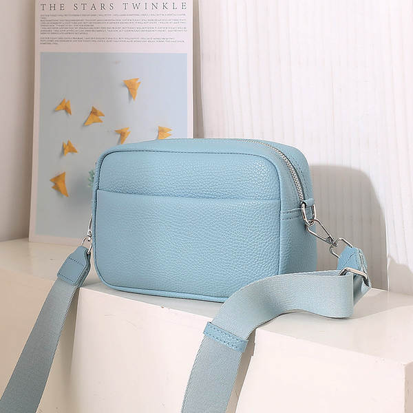 Bolsa feminina de couro PU preta