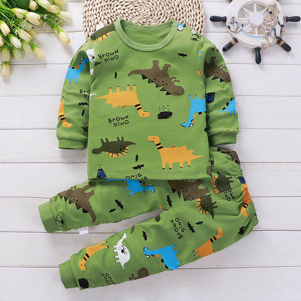 Conjunto de pijama de algodão para crianças