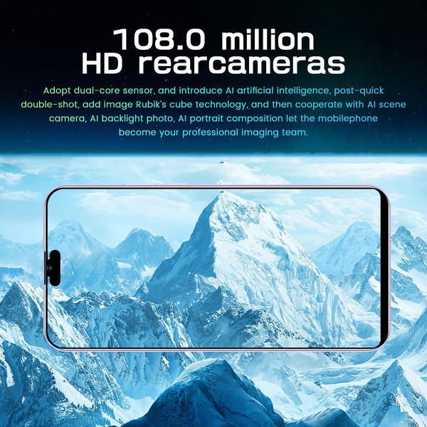 Transfronteiriço I14 ProMax Smartphone 7.3 polegadas grande ecrã Android celular de origem fábrica de baixo preço TK substituível