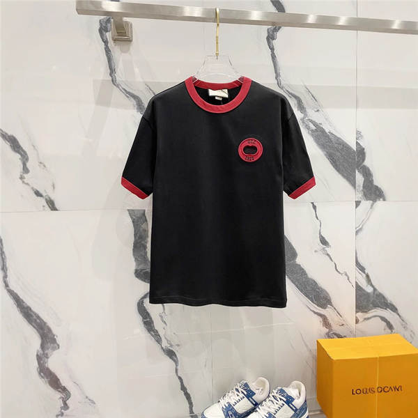1.1 Versão correta Moncho 2025 Primavera Novo SLP Mu Mu Mu G Casa CUC Duplo G Tapeamento de corda curta T-shirt Homens e Mulheres