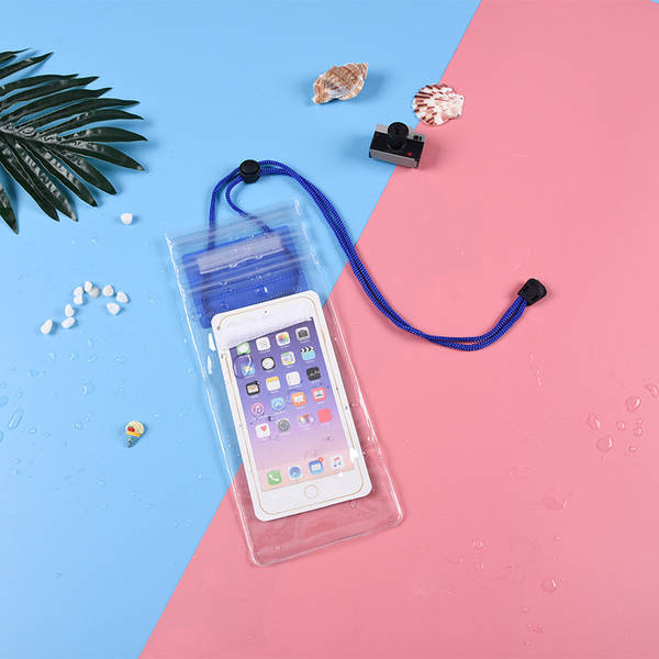 Três bolsas transparentes de telefone celular à prova d'água personalizadas tela táctil mágica bolsas inteligentes à prova d'água fabricantes atacado