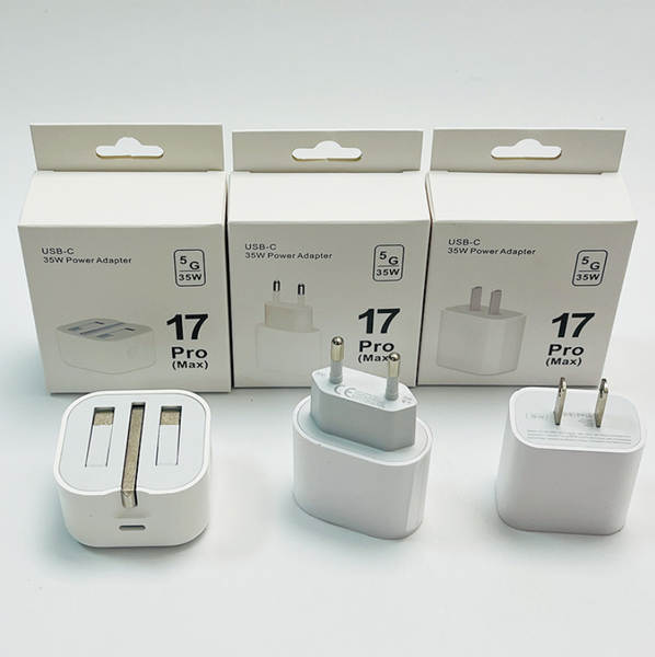 Cabeça de carregamento transfronteiriça de 35W para a Europa e os EUA para o novo carregador de iPhone 17 da Apple