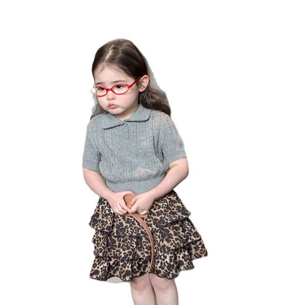 Vestido curto de verão para menina