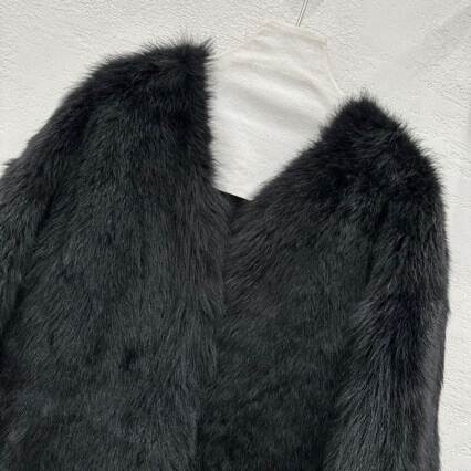 24 Haining Inverno Negro Calidade de viagem de couro simples de importação toscanas casaco de pelúcia feminino