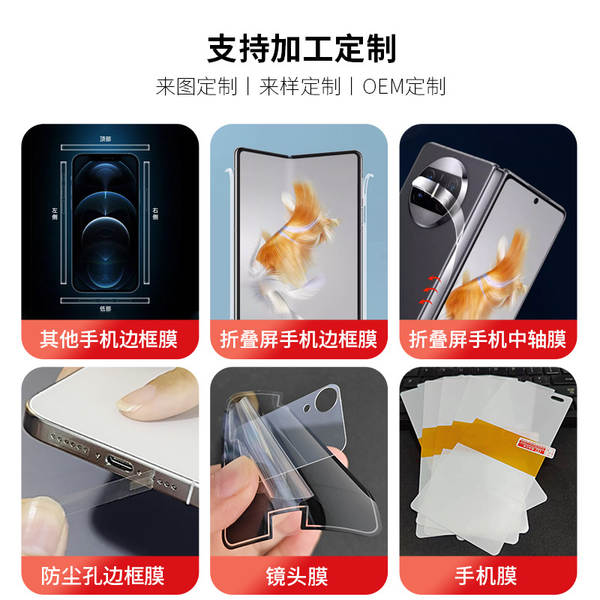 Aplicável ao iPhone Apple 17promax/17e transparente de borda lateral invisível 15plus de alta definição