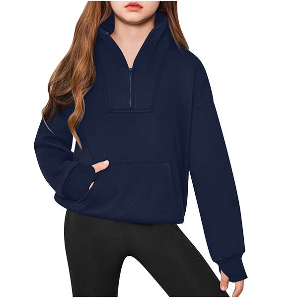 Blusa esportiva infantil de manga longa