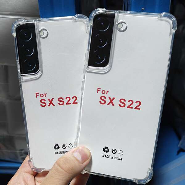 1.5mm transparente quad-angular tubo de ar TPU para Samsung S25/S23/S22
