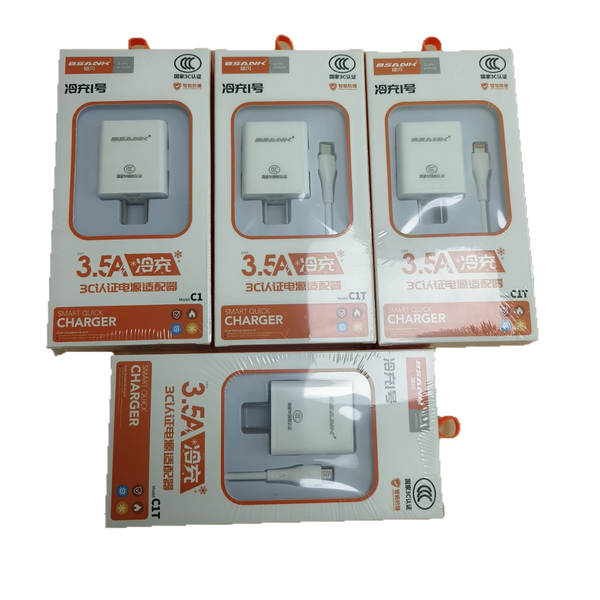 Carregador de telemóvel 3.5A Certificado para Android Apple Huawei Xiaomi 5V2.1A Charge Head Kit USB