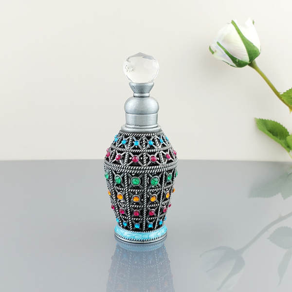 Egipto Dubai Frasco de perfume antigo do Oriente Médio Frasco de perfume de óleo essencial Árabe Frasco de distribuição de óleo essencial 12ml