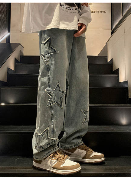 Calça Jeans Masculina Estilo Americano