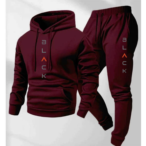 Camiseta de corrida de inverno e calça de corrida de inverno para homens 2 peças
