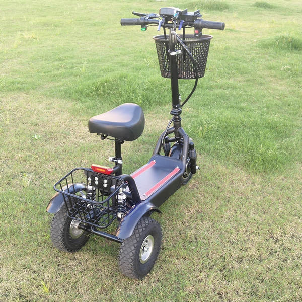 Carro elétrico de três rodas 12 polegadas Novo Homens Mulheres Adultos Velho Carro Fold Mini Pequeno Carro de três rodas