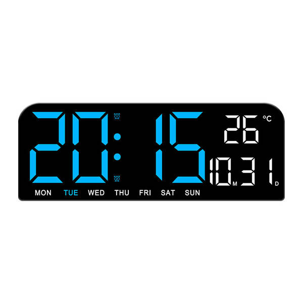 Novo relógio de tela grande simples de LED Relógio de mesa criativo de tamanho grande de relógio de mesa pendurável 0707
